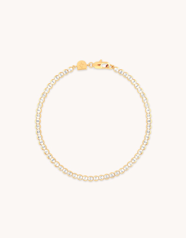 Astrid & Miyu - Gleam Bold 18ct Gold Plated Tennis Chain Bracelet