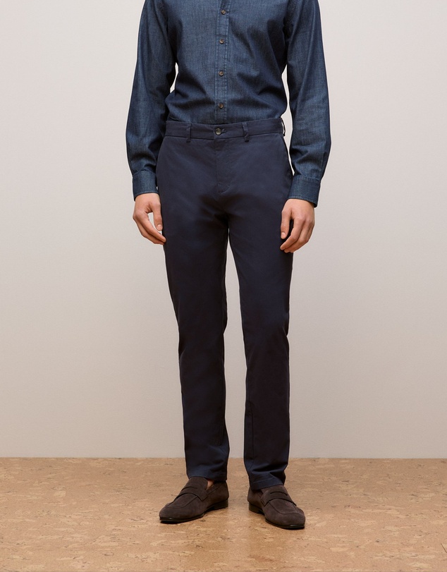 Trenery - Regular Fit Chino Pant in Navy