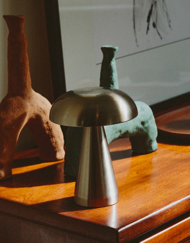 Dennis Did It - Portable Metal Touch Lamp Aluminium