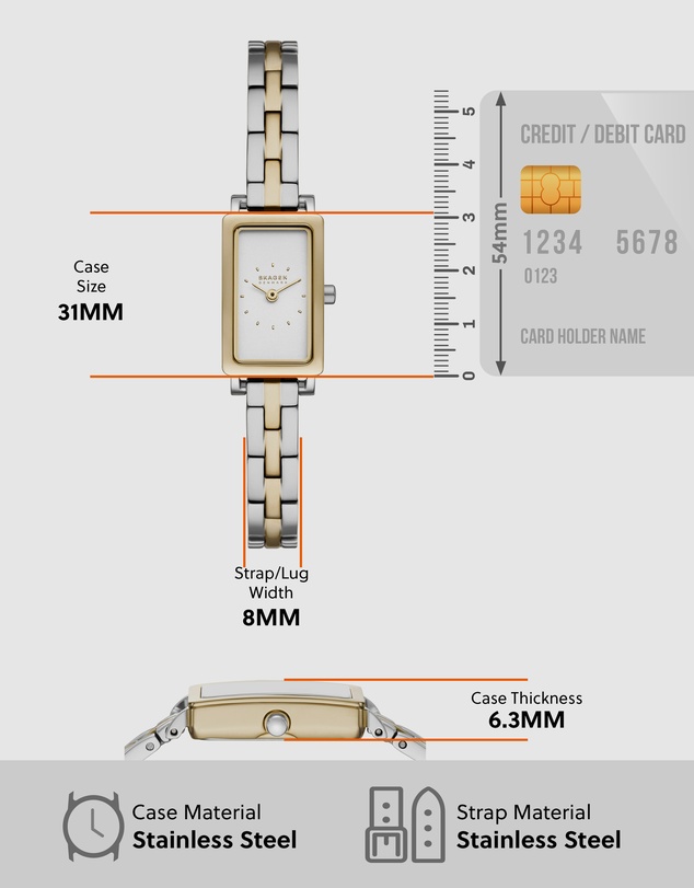 Skagen - Hagen Micro Two Tone Analogue Watch