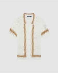 Frescobol Carioca - Marques Cotton SS Crochet Cardigan