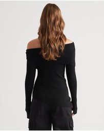 Decjuba - Mariah Off Shoulder Knit Top