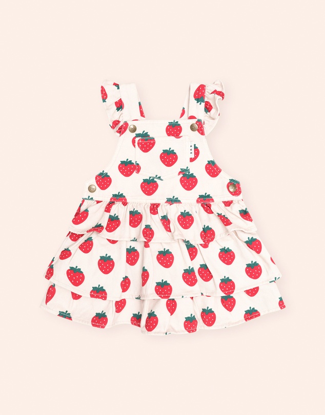 Huxbaby - Tiered Pinafore Dress - Babies-Kids
