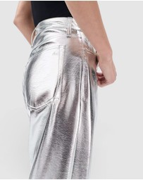rag & bone - Logan Faux Leather Wide Leg Pants