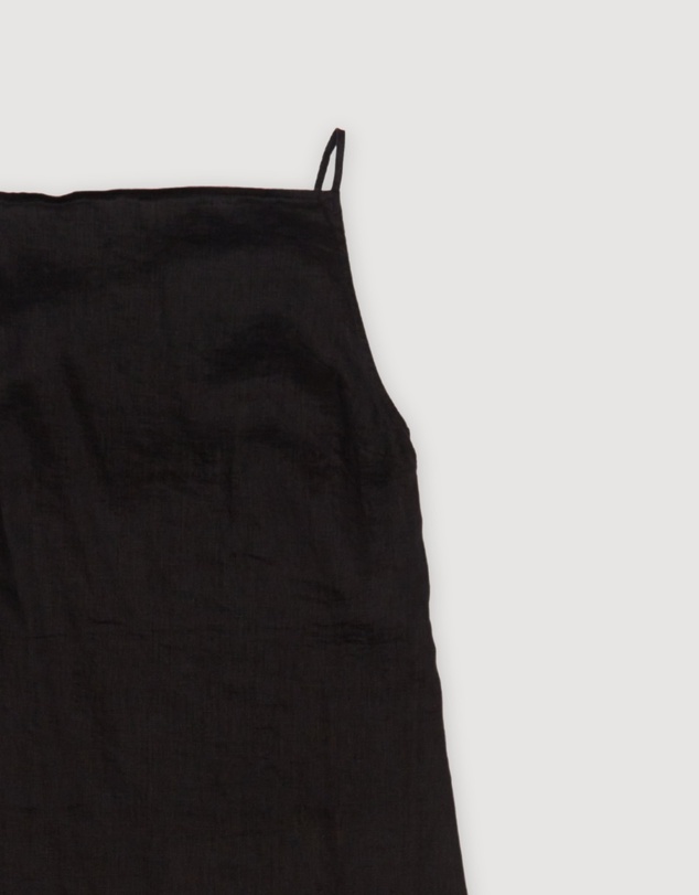 Revibe - Repaired Assembly Label Linen Slip Dress