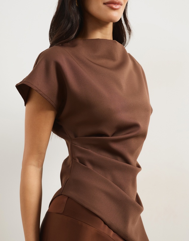 Atmos&Here - Poppy Ruched Waist Top