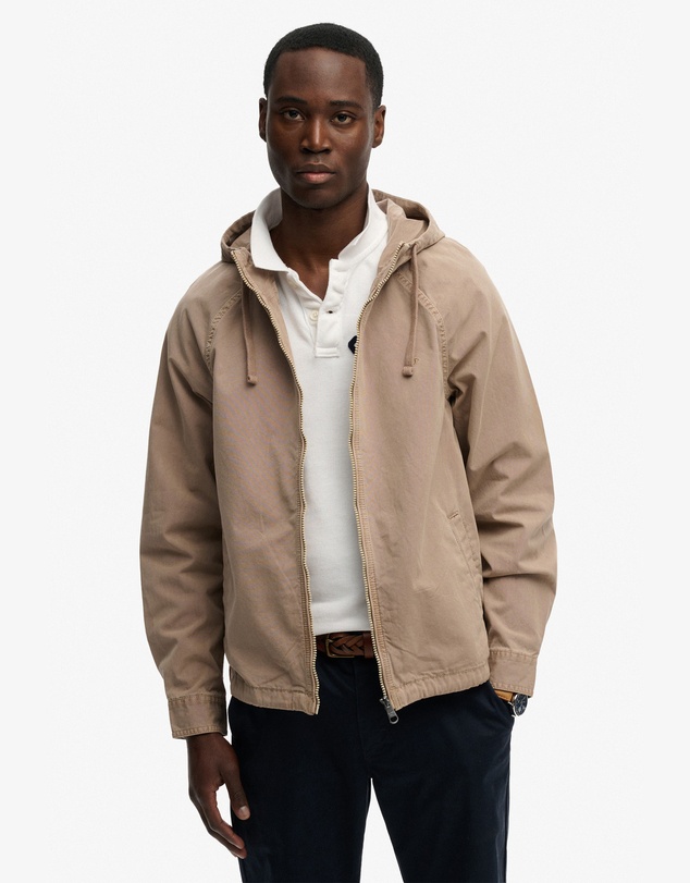 Superdry - Hooded Washed Twill Jacket