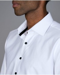 Abelard - Bottone Nero Evening Slim Fit Shirt