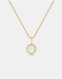 Ania Haie - Ania Haie Gold Mother of Pearl Pendant Necklace