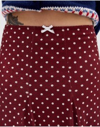 BDG By Urban Outfitters - BDG Joni Spot Godet Midi Skirt