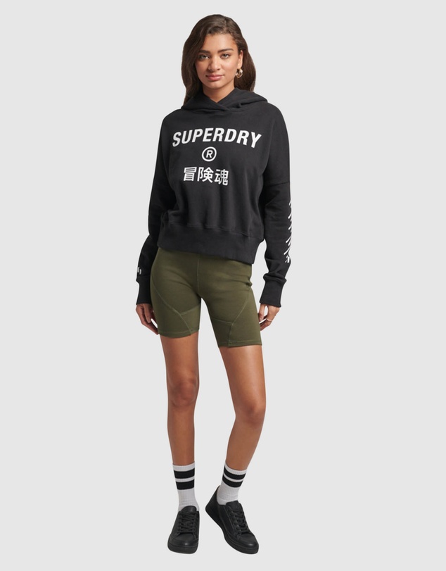 Superdry - Code Core Sport Crop Box Hoodie