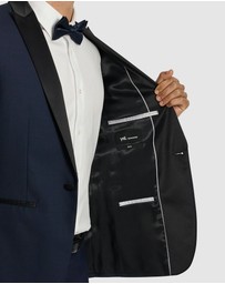 yd. - Seville Slim Fit Tuxedo Wool Blend Suit Jacket