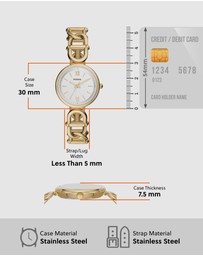 Fossil - Carlie Gold Tone Analogue Watch