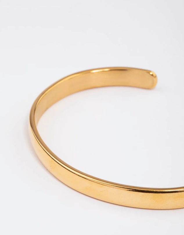 Lovisa - Waterproof Gold Plated Stainless Steel Classic Plain Wrist Cuff