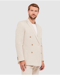 SABA - Elias Linen Cotton Double Breasted Blazer
