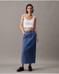 Calvin Klein Jeans - Ribbed Monogram Logo Bralette