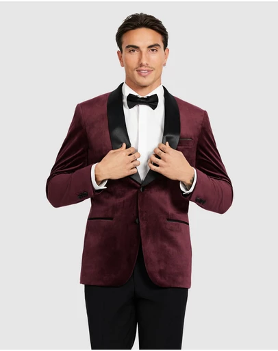 Tarocash - Fordham Velvet Tuxedo Jacket