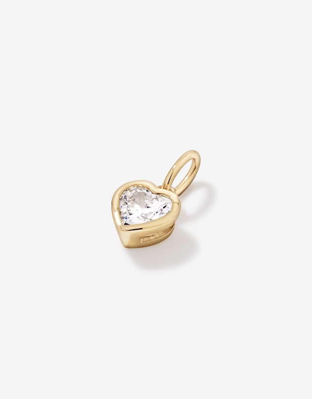 Michael Hill - Heart-Cut Cubic Zirconia Pendant in 18kt Yellow Gold Vermeil
