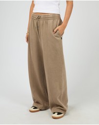 All About Eve - Aae Vintage Wide Leg Trackpant Stone