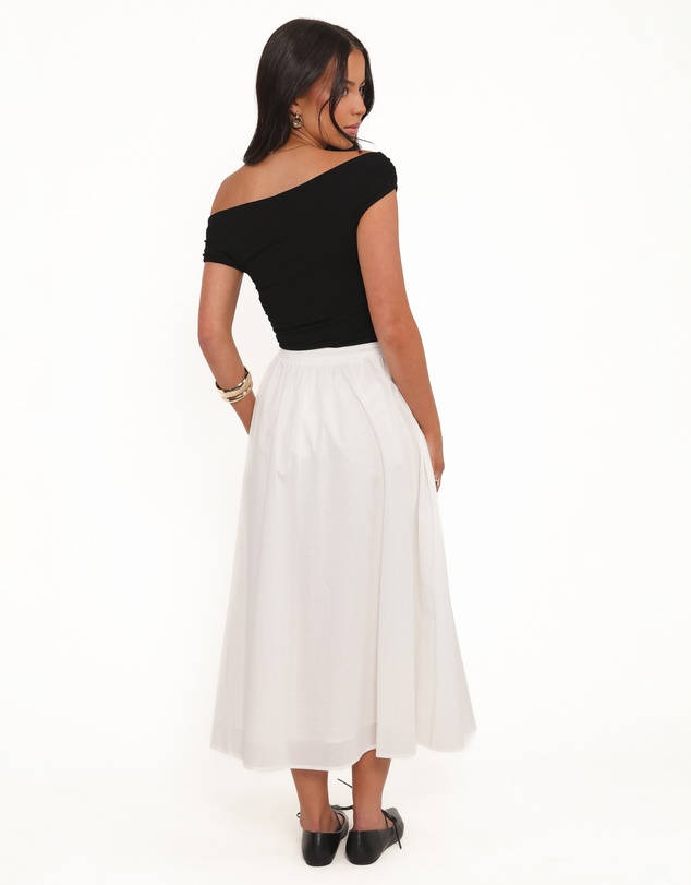 Petal & Pup - Sinead Eyelet Maxi Skirt - White