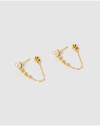 Izoa - Natalie Drop Stud Earrings