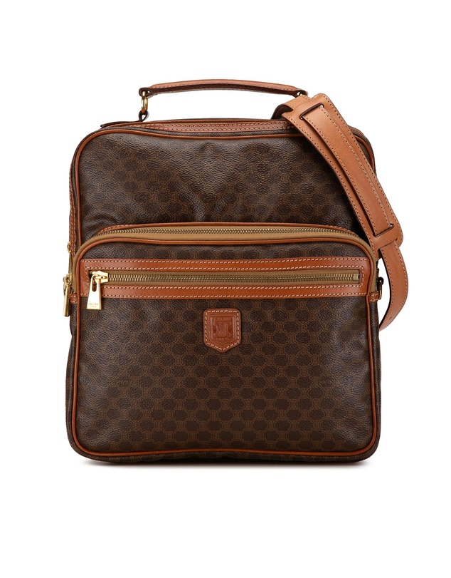 Pre-Loved by Azura Reborn - Pre-Loved celine Stylish Patterned Leather Shoulder Bag with Adjustable Strap and Handles