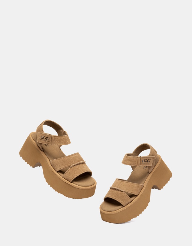 EVERAU - Australian Shepherd Ugg Eive Cow Suede Upper Loafer Oxfords Flats