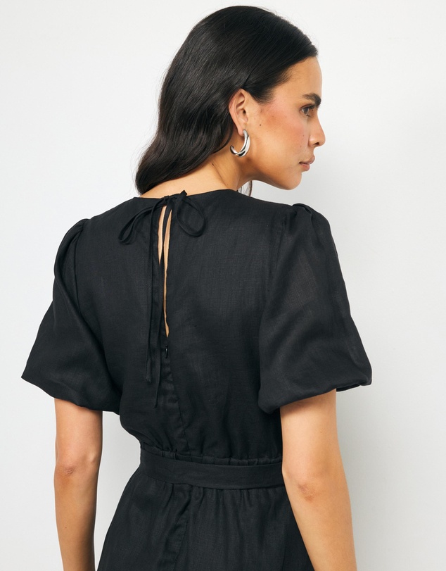 AERE - Myla Linen Midi Dress