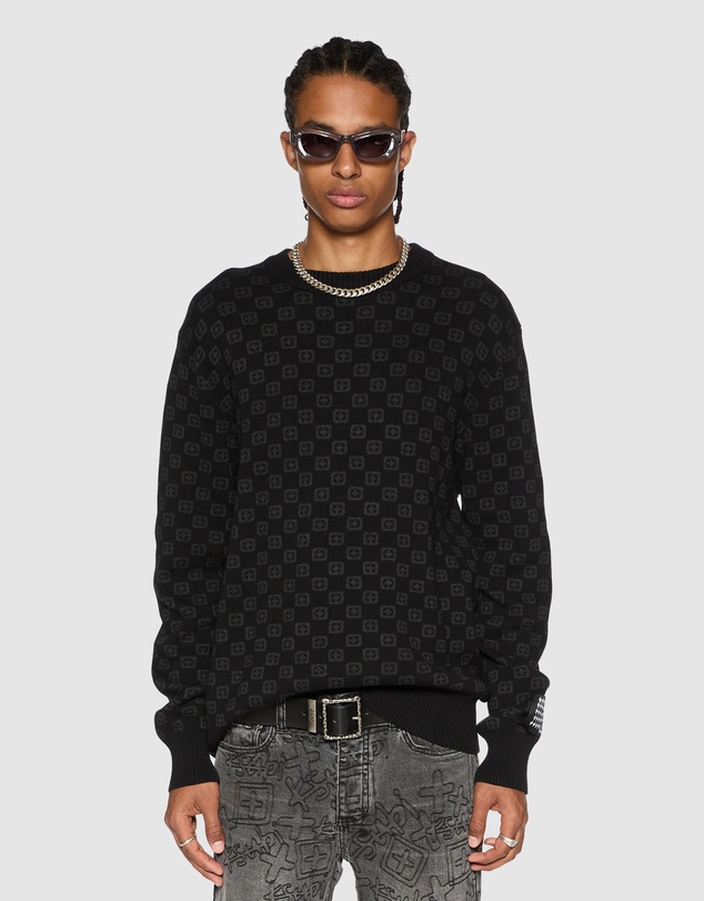 Ksubi - Box Knit Crew Washed Black
