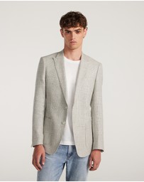 Calibre - Wool Linen Check Blazer