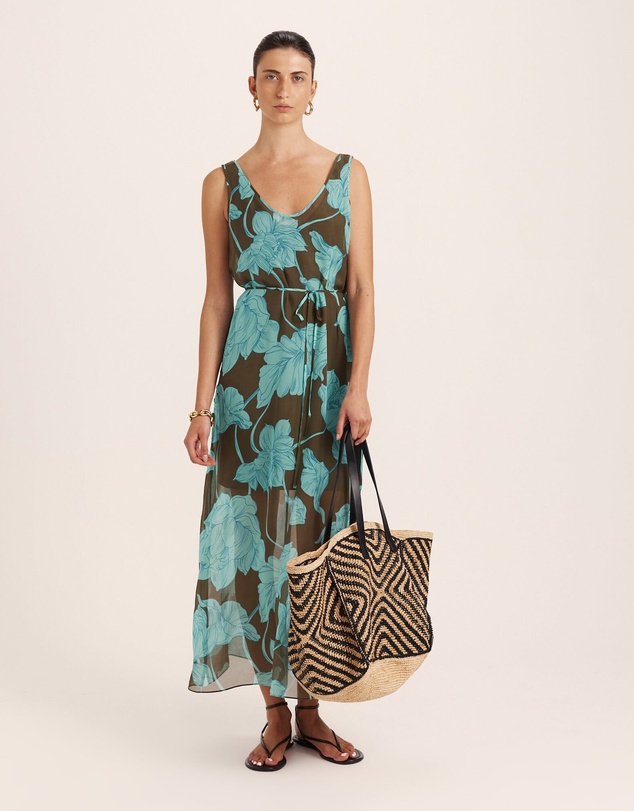 SABA - Verdisa Silk Tunic Dress