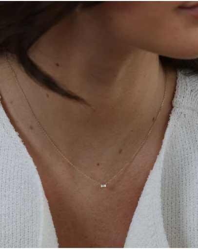 Luna Rae - Solid Gold - Lumi Diamond Necklace