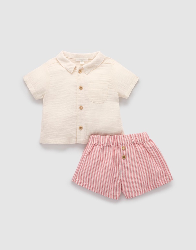 Purebaby - Striped Set -Kids-Babies