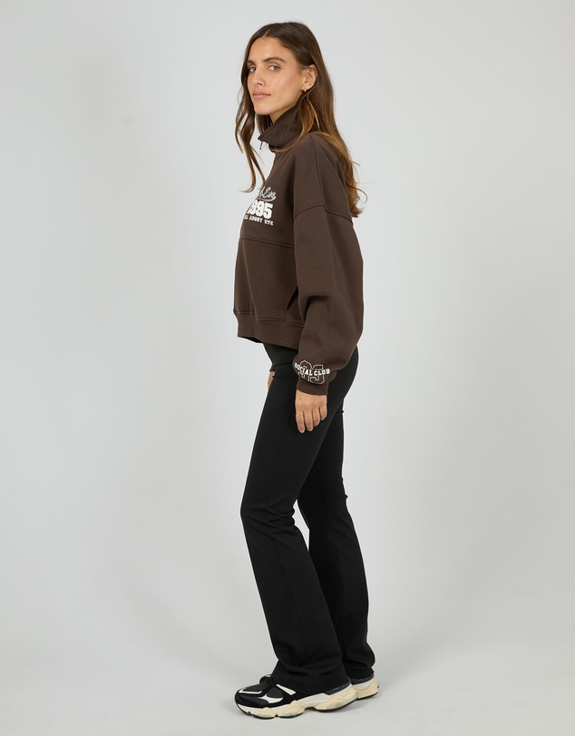 All About Eve - Eve Team 1/4 Zip Brown