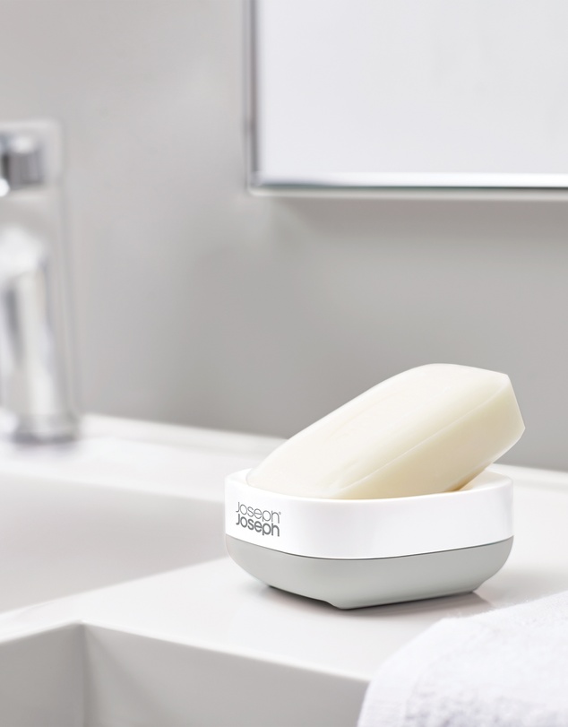 Joseph Joseph - Slim™ Compact Soap Dish - Grey/White