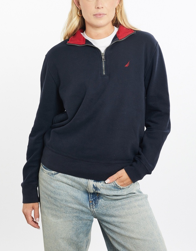 Vintage by The Real Deal - Pre Loved - Vintage Nautica Quarter Zip Sweatshirt