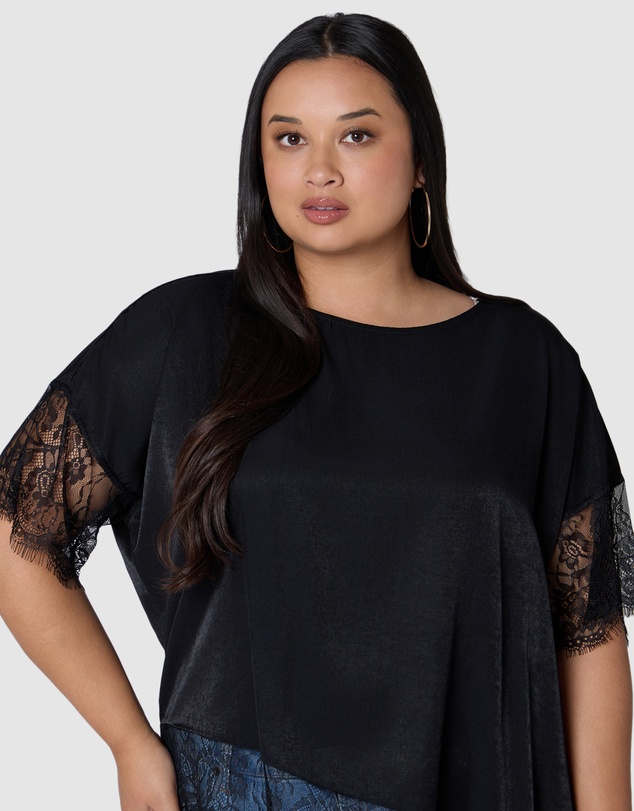 Sunday In The City - Undone Satin Tee