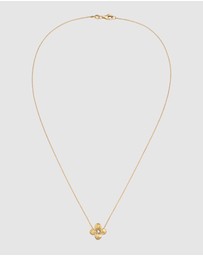 Elli Jewelry - Necklace Pearl Flower 925 Sterling Silver Gold-Plated