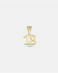 Zoe Olivia - 9K Gold '18' Pendant