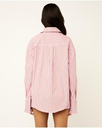 Dazie - Nina Stripe Long Sleeve Shirt