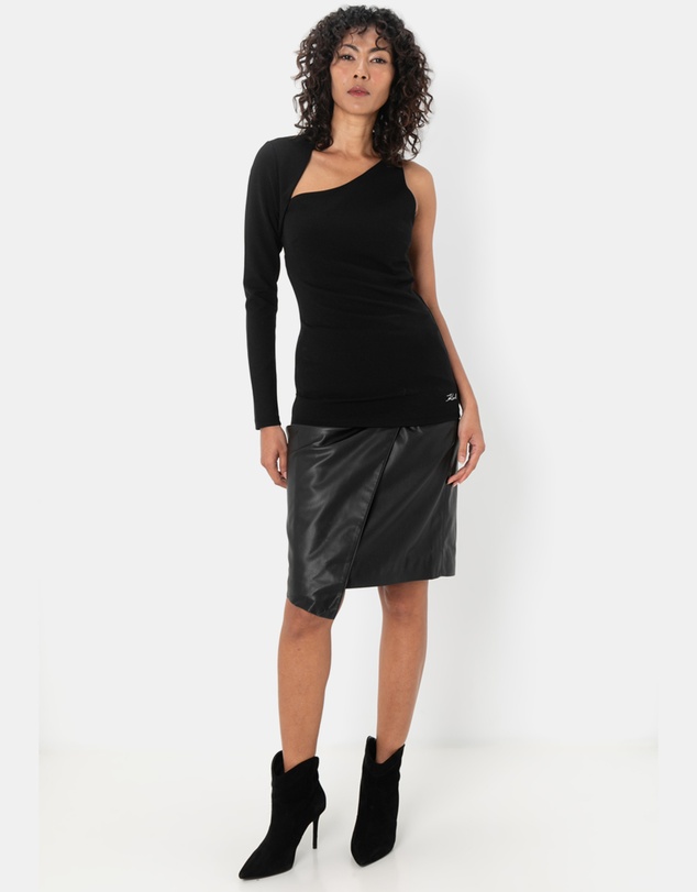 Karl Lagerfeld - Asymmetric Jersey Party Top