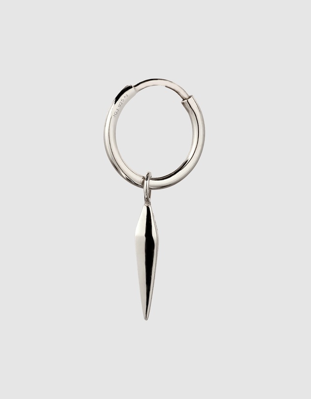 Kuzzoi - ICONIC EXCLUSIVE - Earrings Men Single Hoop 925 Sterling Silver
