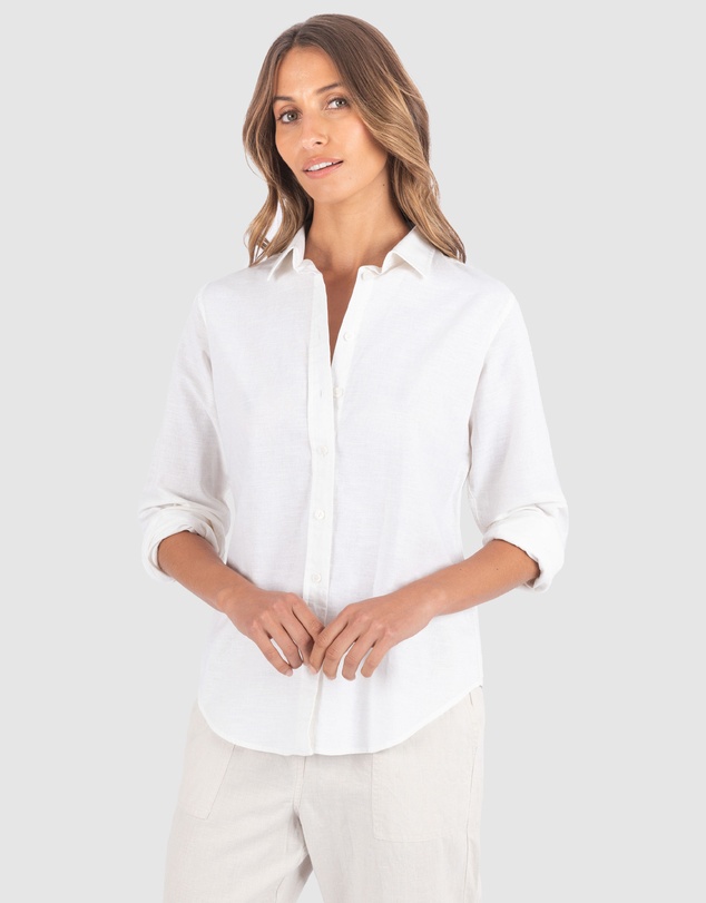 CAMIXA - Essy White Linen Shirt