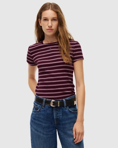 Tommy Jeans - Slim Essential Rib SS