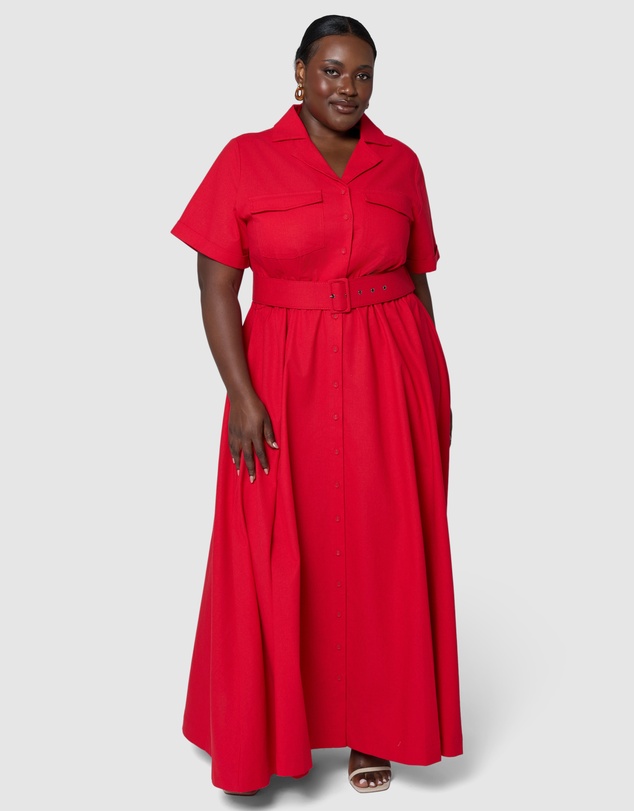 Something 4 Olivia - Gabrielle Linen Maxi Dress