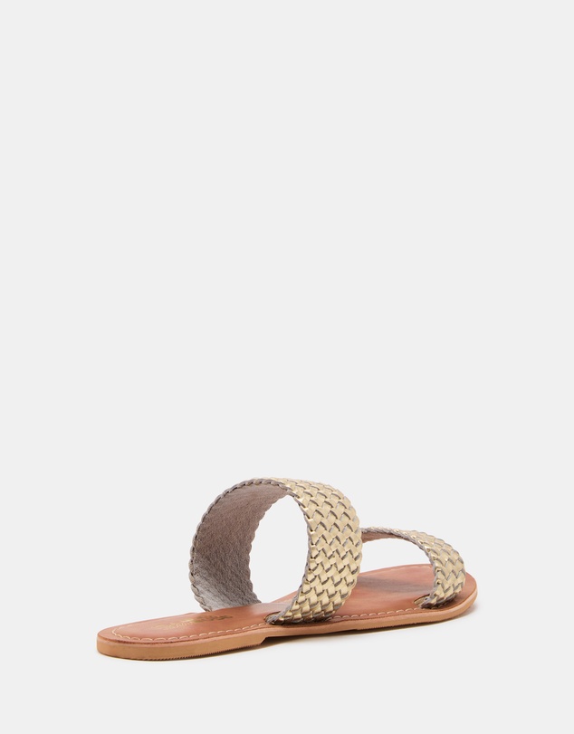 Just Because - Tonga Leather Flat Sandals
