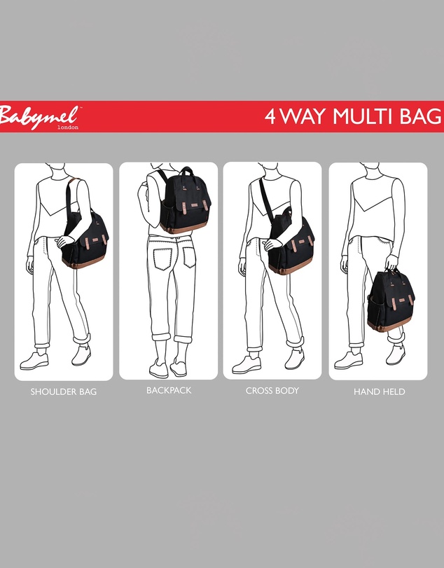Babymel - Robyn Convertible Backpack Nappy Bag