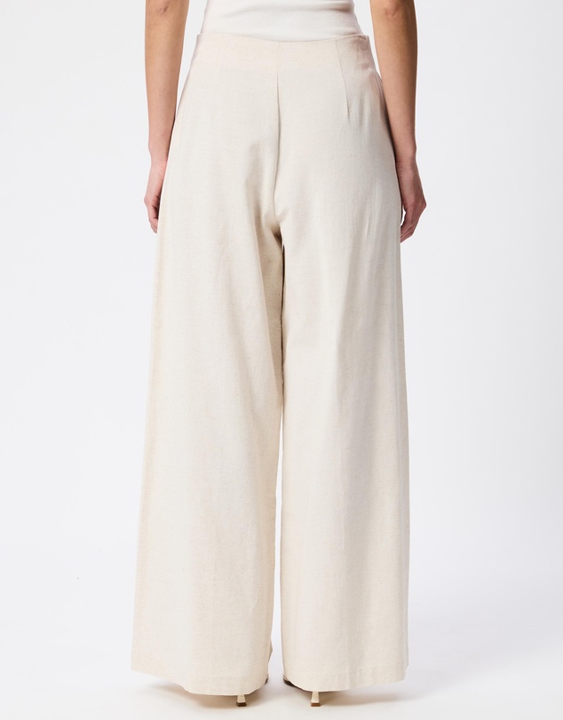 Tussah - Esme Pintuck Linen Blend Wide Leg Pants