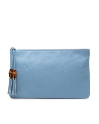 Pre-Loved by Azura Reborn - Pre-Loved Calfskin Bamboo Tassel Clutch