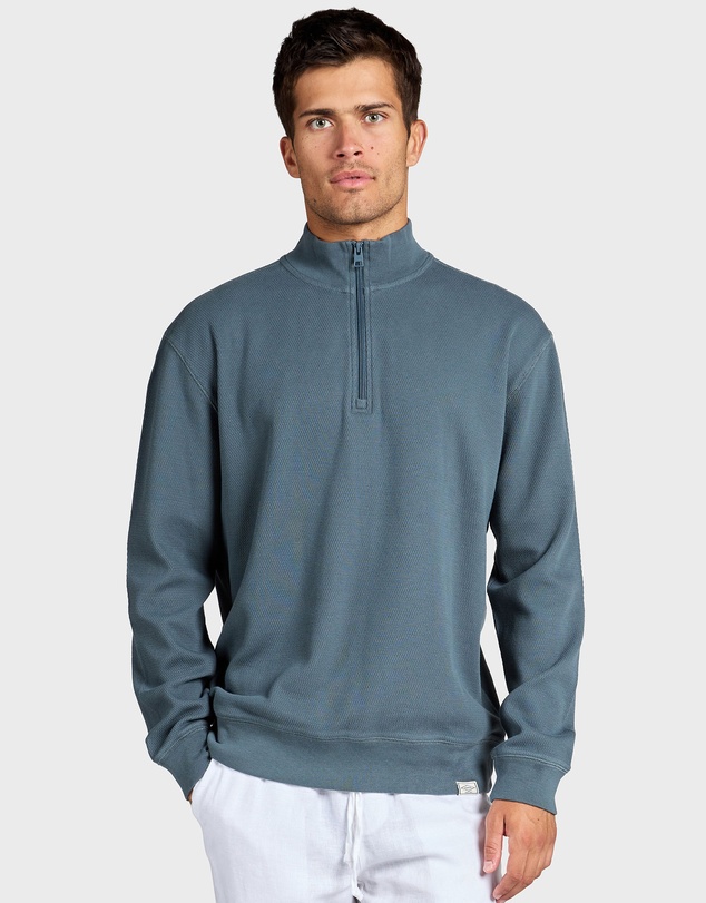 Academy Brand - Perry LS Waffle 1/4 Zip
